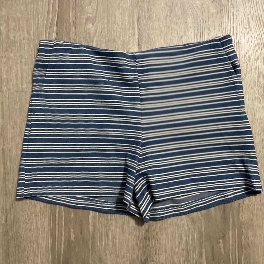 Striped High Waist Shorts